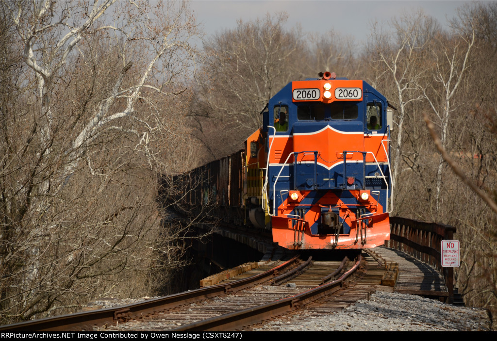 MMID 2060 at Keymar's Little Pipe Creek trestle